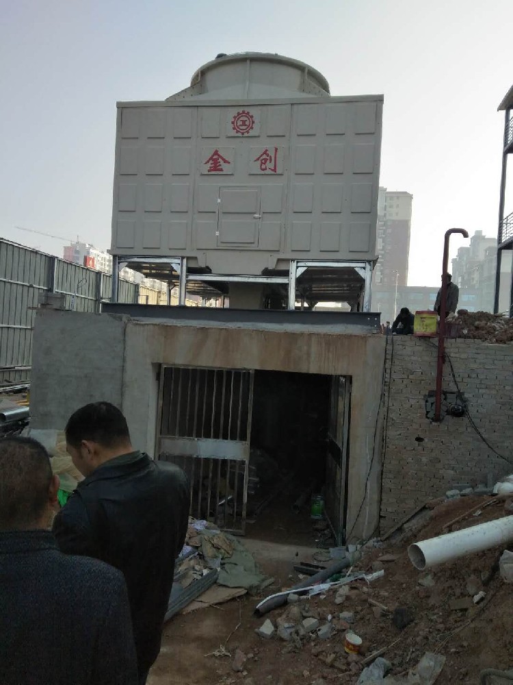 賀信陽(yáng)平橋區壹號公館金創(chuàng  )橫流式冷卻塔項目完美竣工